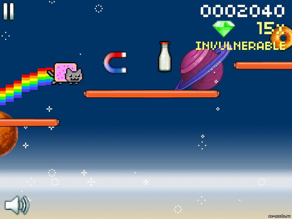 Nyan cat - lost in space mobile скриншот №2