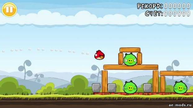 Angry birds by Dma4o (Pandas vs Ninjas mod) скриншот №4<br>Нажми для просмотра в полном размере