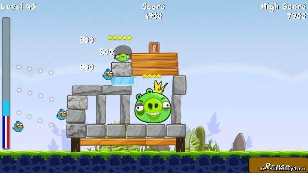 Angry Birds v.1.1 mod (9.4) скриншот №3<br>Нажми для просмотра в полном размере