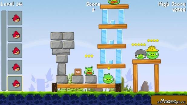 Angry Birds v.1.1 mod (9.4) скриншот №4<br>Нажми для просмотра в полном размере